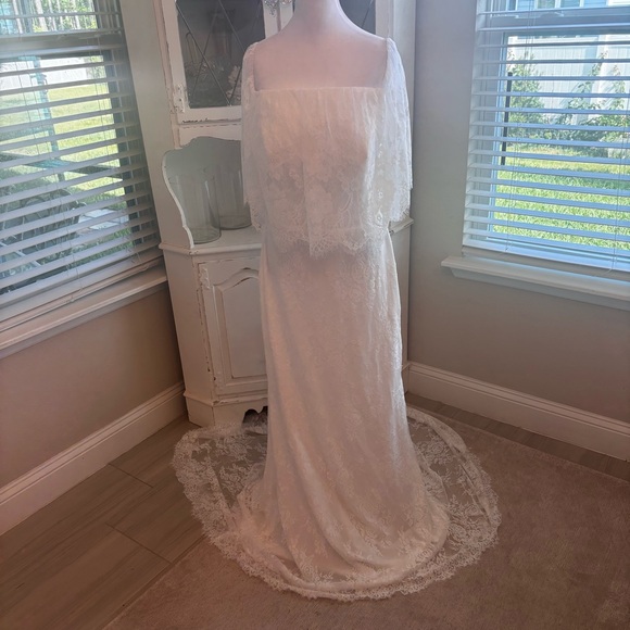 Dresses & Skirts - NEW, White Dress, Lace Dress, Wedding Dress, Prom Dress, NWOT Size L/14
